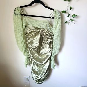 Cider midi dress mint green size large
